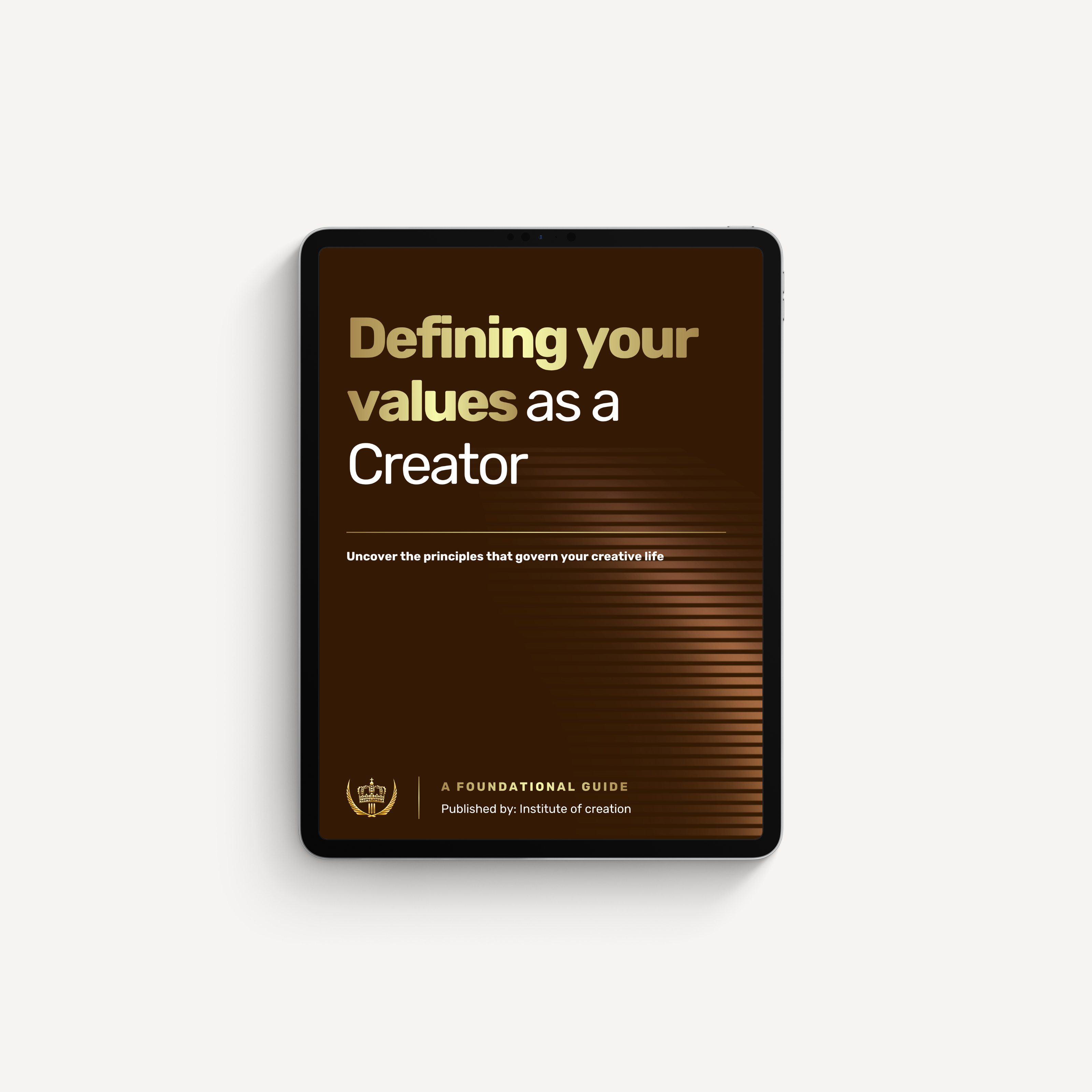 Defining your values as a Creator